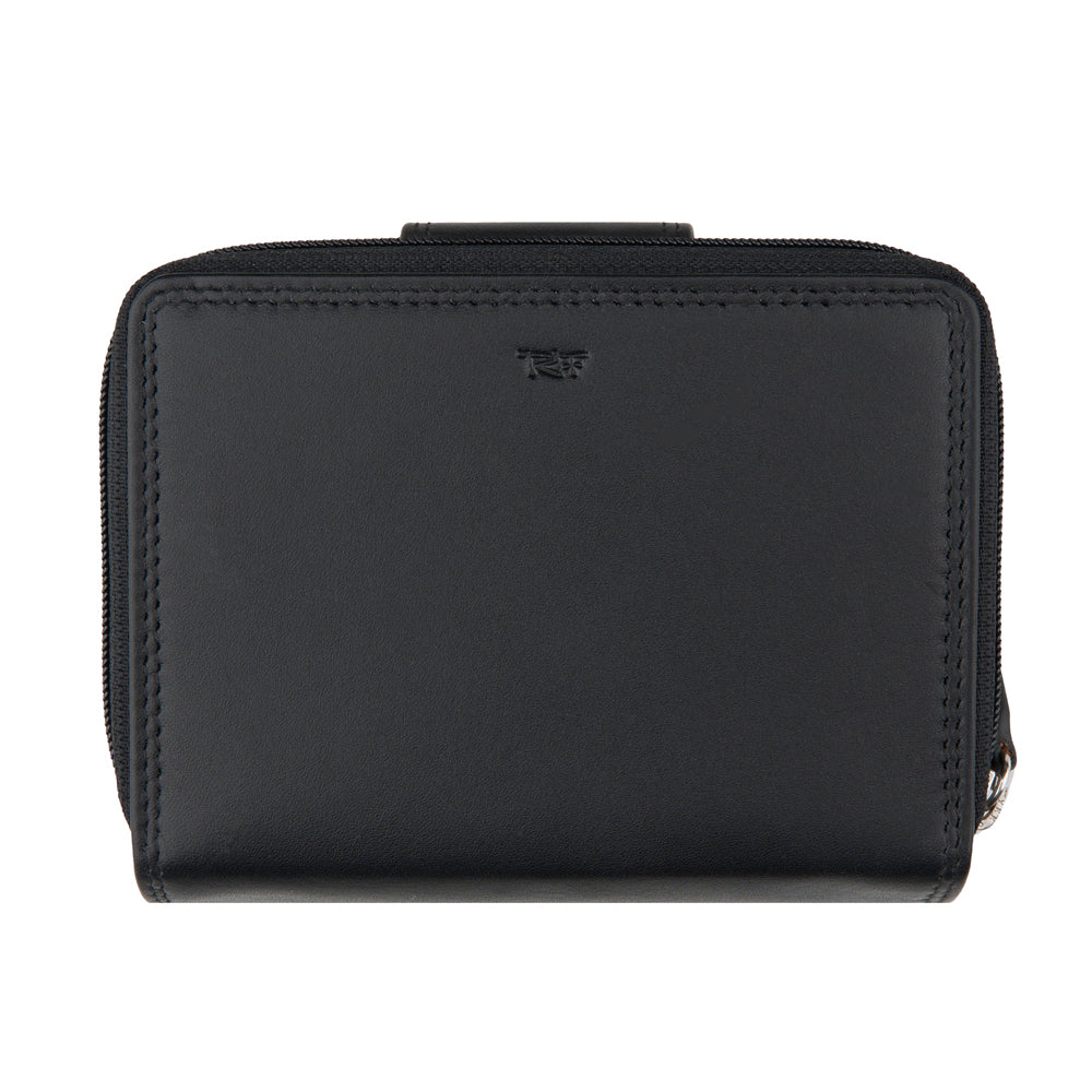 Portefeuille zippé pour femme, RFID