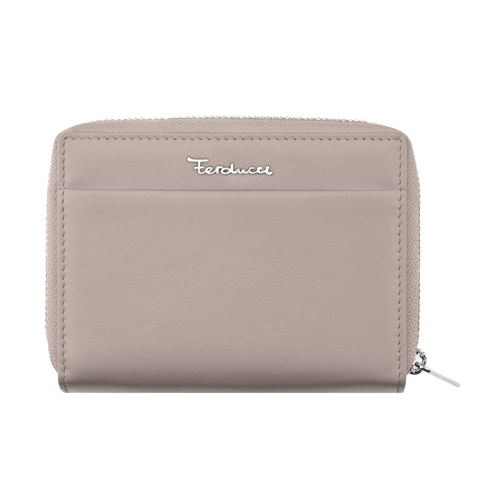 Portefeuille zippé pour femme, RFID