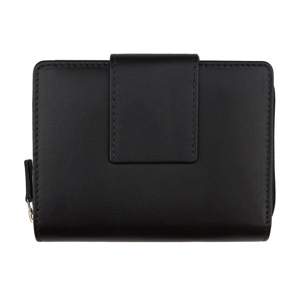 Portefeuille zippé pour femme, RFID