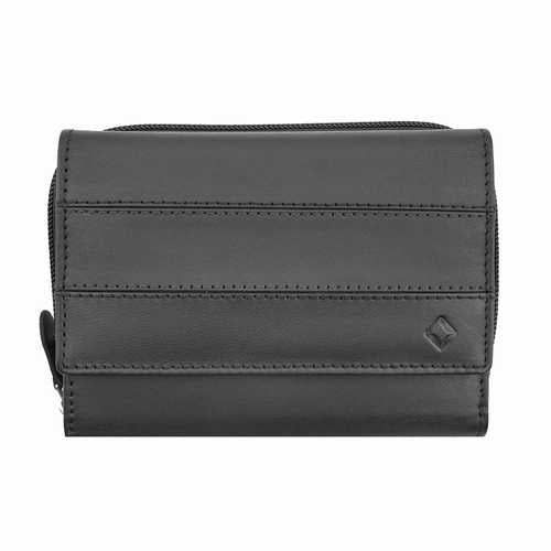 Portefeuille zippé pour femme, RFID
