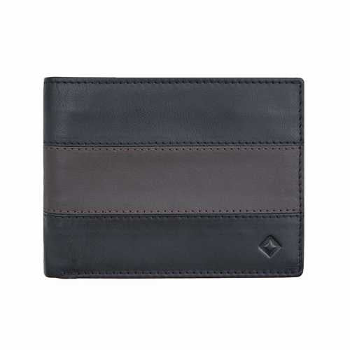 Portefeuille homme avec fermeture éclair dans le compartiment à billets, RFID