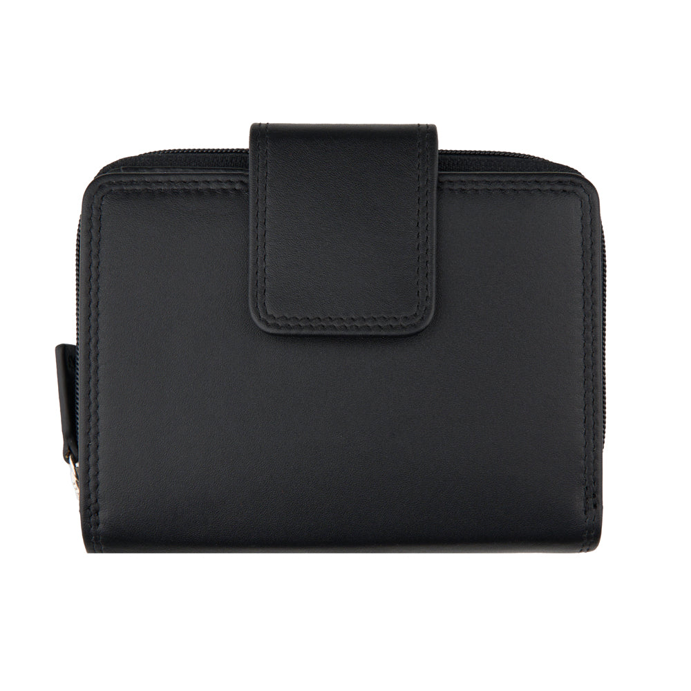 Portefeuille zippé pour femme, RFID