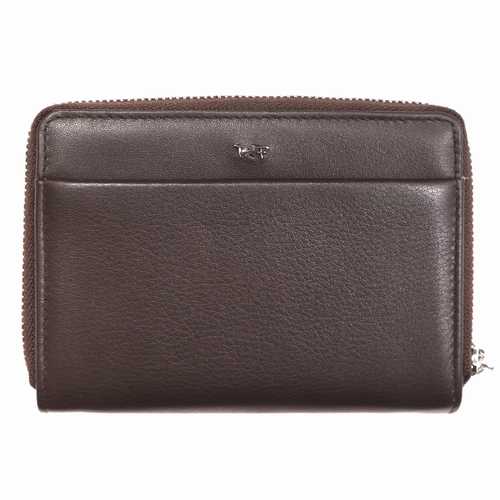 Portefeuille zippé pour femme, RFID