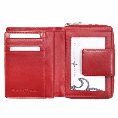 Portefeuille zippé pour femme, RFID