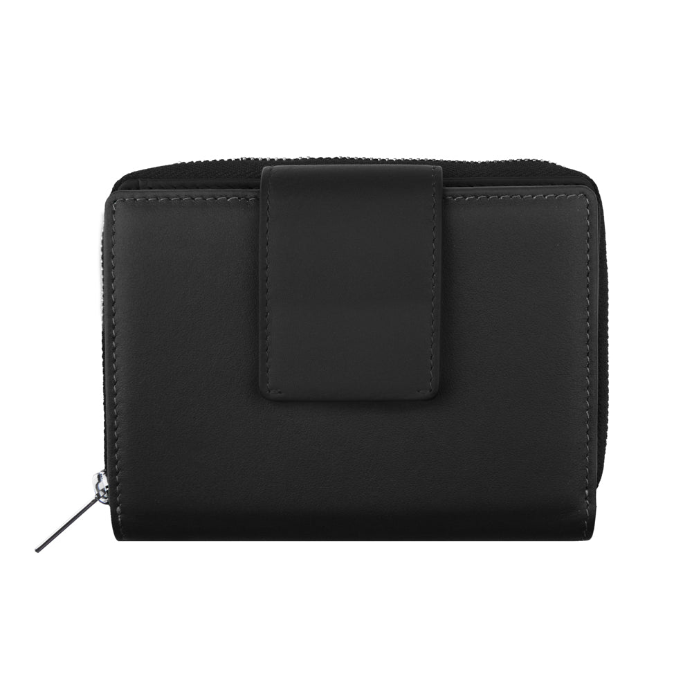 Portefeuille zippé pour femme, RFID