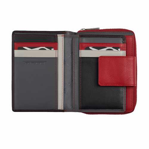Portefeuille femme zippé, RFID