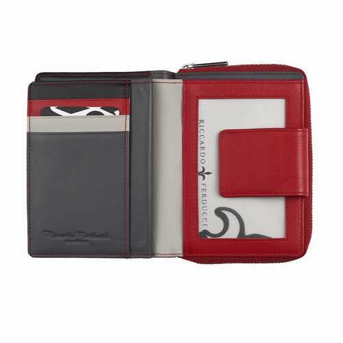 Portefeuille femme zippé, RFID