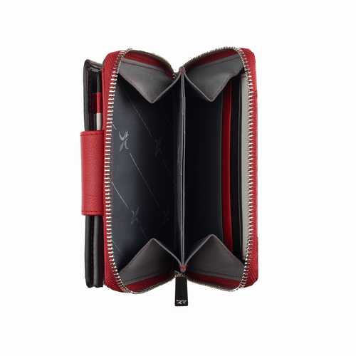 Portefeuille femme zippé, RFID