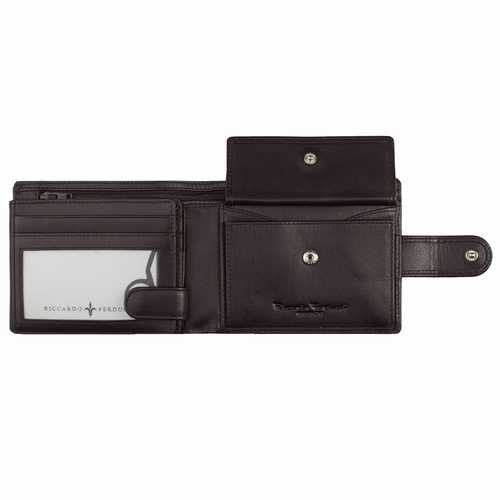 Portefeuille homme avec rabat, RFID
