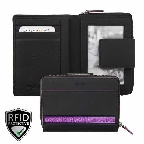 Damen Reißverschluss-Börse, RFID