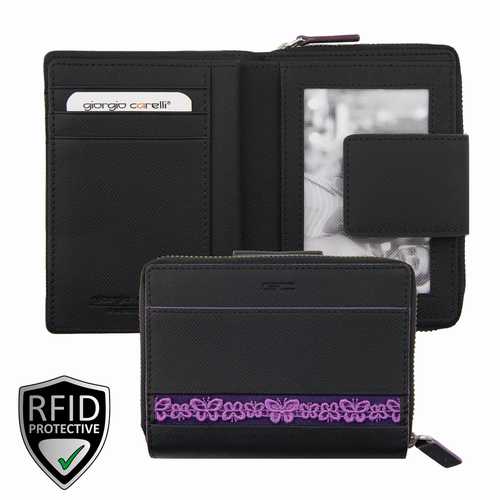 Damen Reißverschluss-Börse, RFID