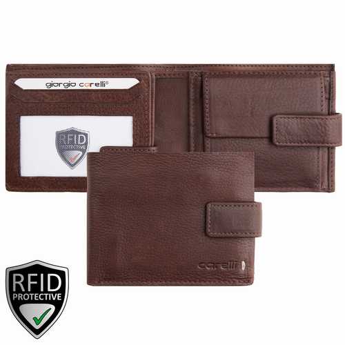 Herren Geldbörse, RV-Fach u. Lasche, RFID