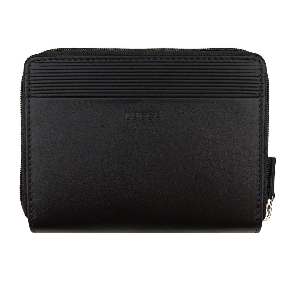 Portefeuille zippé pour femme, RFID