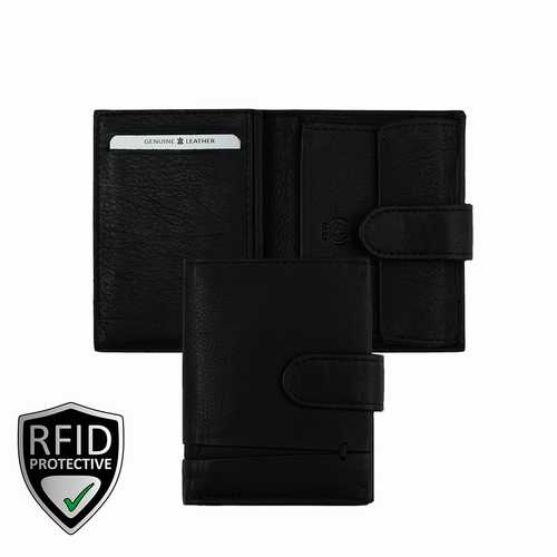 Unisex Geldbörse, klein mit Lasche, RFID