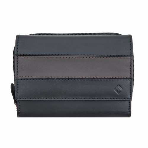 Portefeuille zippé pour femme, RFID