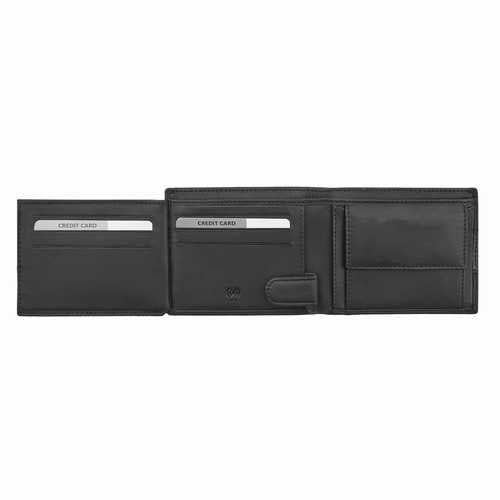Portefeuille homme avec fermeture éclair dans le compartiment à billets, RFID