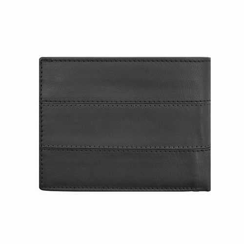 Portefeuille homme avec fermeture éclair dans le compartiment à billets, RFID