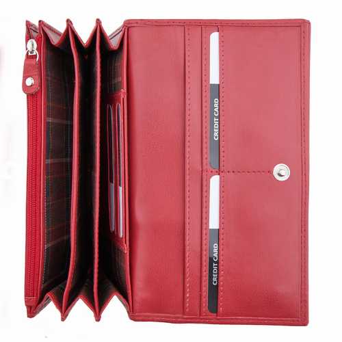 Portefeuille femme, large, RFID