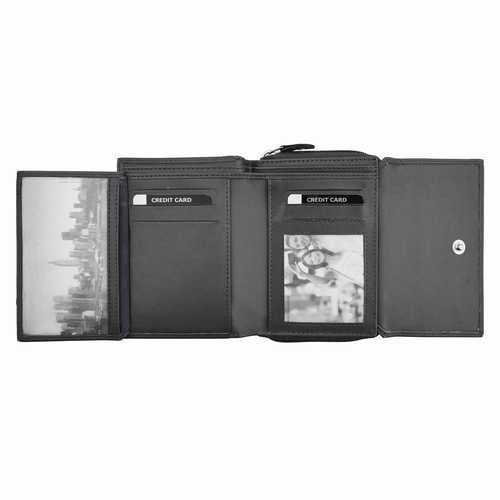 Porte-monnaie zippé pour femme, RFID