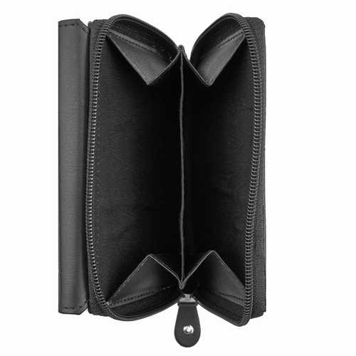 Porte-monnaie zippé pour femme, RFID